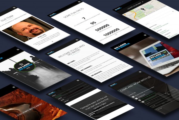 NoLandNoWater mobile site