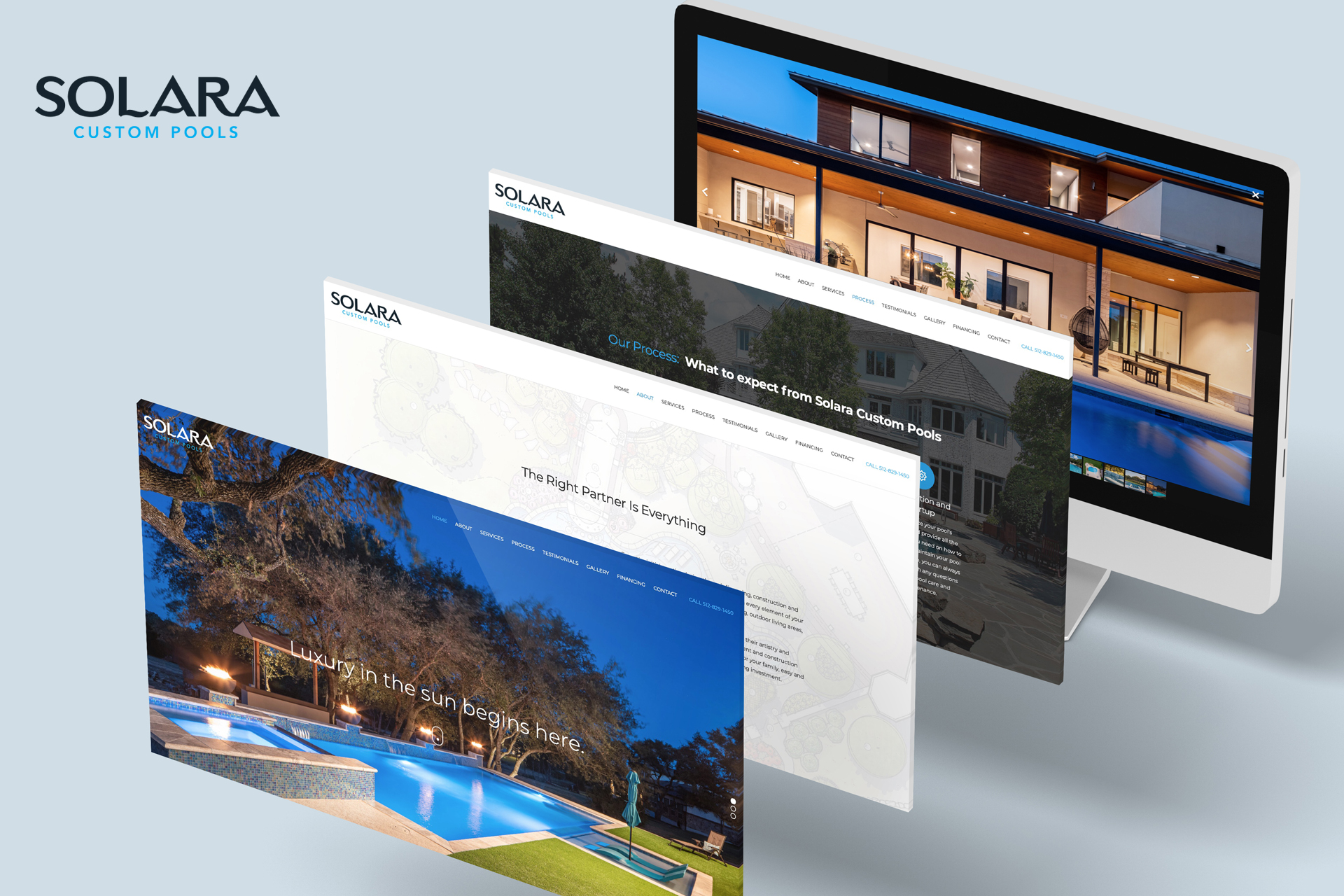 Solara Custom Pools Website