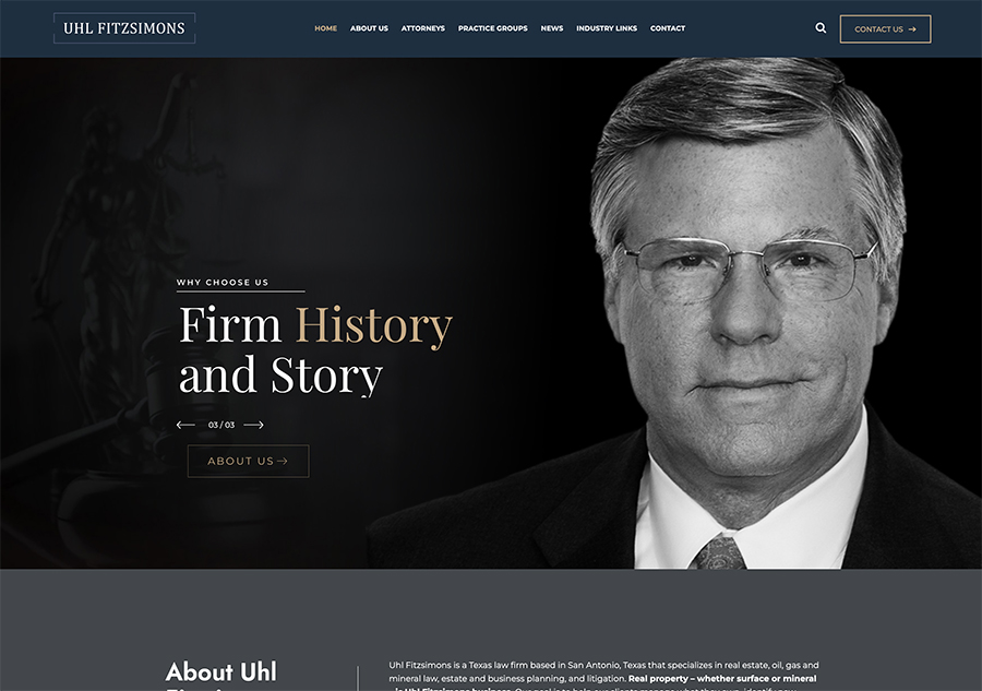New Website For Uhl Fitzsimons Law Firm