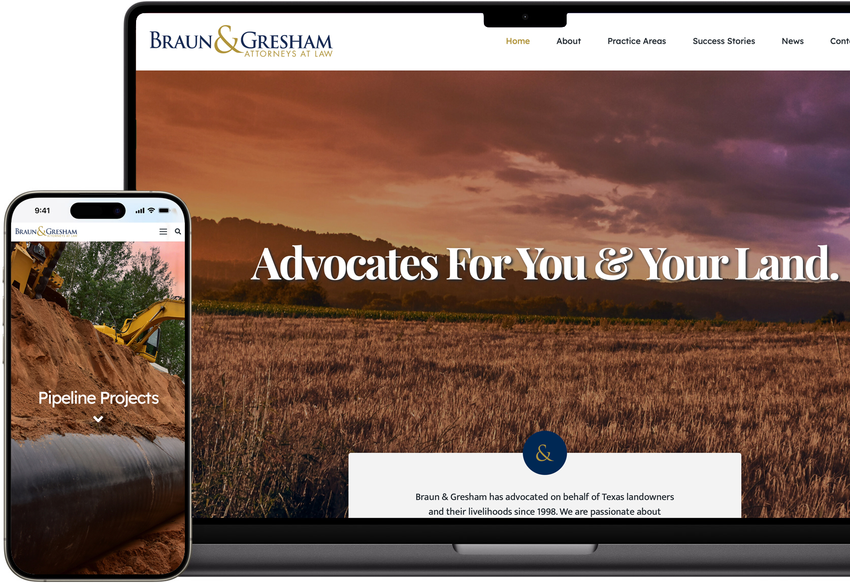 New Braun & Gresham Website